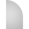 Ekena Millwork Quarter Round Top Left Surface Mount PVC Gable Vent w/ 2"W x 2"P Brickmould Sill Frame, 14"W x 24"H GVPQL14X2403SN - alternate 4